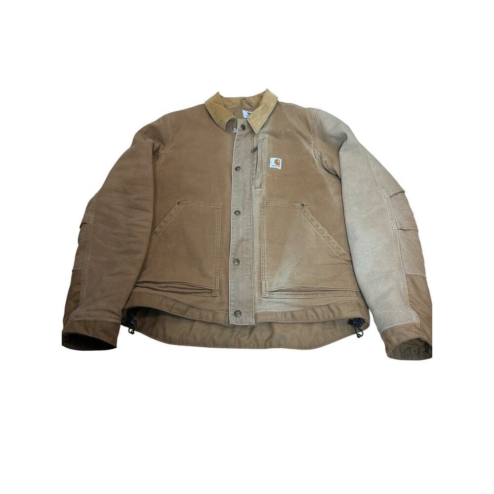 Carhartt 102358 Full Swing Cryder Jacket Mens M Brown Quilted Work Coat
